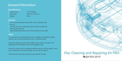 ProcareSelect Disc Cleaning and Repairing Kit PRO