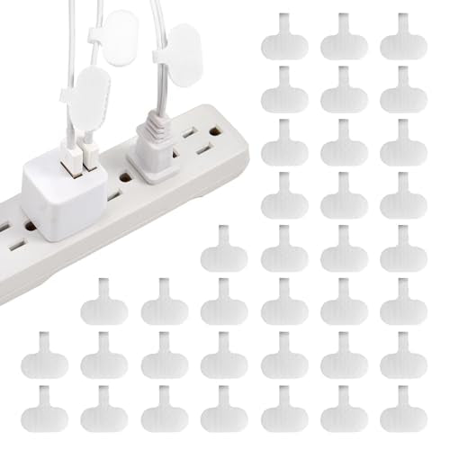 Cable Labels by Wrap-It Storage, Regular, White (36 Pack) - Write On Cord Labels, Wire Labels, Cable Tags and Wire Tags for Cable Management and Electronics, Computers. Great Stocking Stuffer - color: White, size: Oval