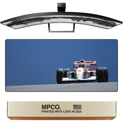 MPCO. Original Large Gaming Desk Mat – 36" x 17" Duraglyde Racing Series British Gp Full Desk Mouse Pad for Smooth Precision – Non-Slip, Washable Extra-Large PC Mouse Pad for Gaming Sessions - color: DuraGlyde British Gp