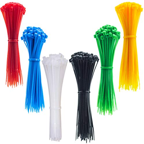 4 Inch Thin Zip Ties (Tying Length 2.8"), 120pcs Clear Nylon Cable Ties, 6 Multi-colors - color: 6 Colors 120pcs, size: 4 inch