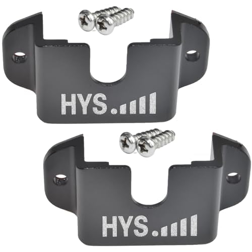 HYS Microphone Hang Up Clip, Mic/Handheld Radio/CB radio Holder Clip W/Screw for Motorola HLN9073B CDM1250 CDM750 GM300 M1225 GM3688 GTX800 Kenwood TK768G TK868G TM471A Two Way Radios(Black-2pcs) - color: Black, size: 2 Pieces