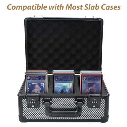 ZINHO Graded Card Case Magnetic Aluminum Alloy Slab Protector Display Case Fits 35PT PSA/CGC/CSG Cards, UV Protection (Gold) - color: Gold, style: PSA Card Case