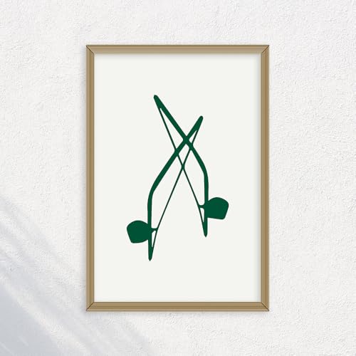 (unframed) Wall Art Print Of Berimbau, Capoeira, Brail, Instrument, Marcial Arts 2 - Eco-friendly Poster, Custom Decor For Home, Office, Bedroom, Bath Room, Living Room, (10x8 IN) - 102238GR - color: GREEN, size: 8x10 Inch