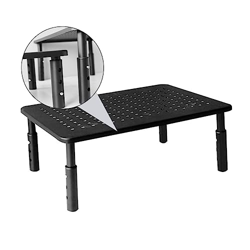 ARTIBETTER Adjustable Monitor Stand Riser with Storage Shelf 3 Height Levels Stable Non-Skid Computer Monitor Stand 14.6 X 9.3 X 5.5 Inches