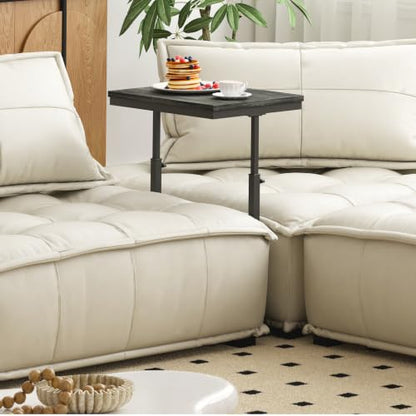 TUTOTAK End Table, Side Table, Tall Couch Table, Sofa Table, Living Room, Bedroom,Grey TB01BY083P - color: Grey, size: 1 Pack, style: Large