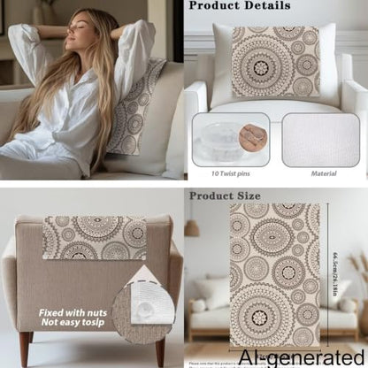 Halloween Spooky Pumpkins Sofa Headrest Armrest Cover Set for Recliner Sofa Headrest Protector Fade Resistant Headrests Cover Slipcover with Fixing Nails Headrests Protector Covers - color: Halloween Spooky Pumpkins