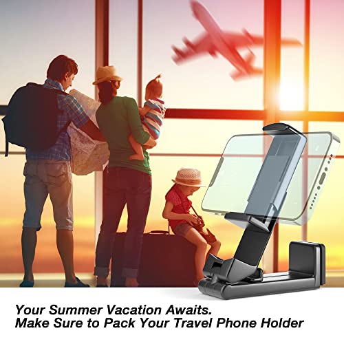 Perilogics Airplane Phone Holder Mount Universal in Flight Hands Free Viewing with Multi-Directional Dual 360 Degree Rotation (Black/Lavender) - color: Black / Lavender