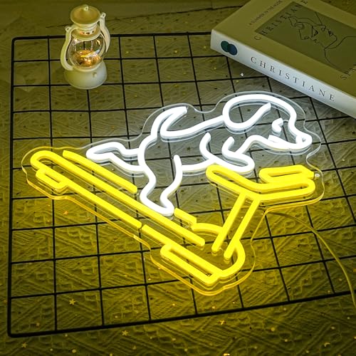 Dog On Treadmill Neon Signs Running Gym Dog LED Light Neon Gym Lights for Animal Shop Bedroom Pet Shop Business Wall Decor Fitness Gift - style: dog