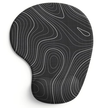 Office Mousepad with Gel Wrist Support - Ergonomic Gaming Desktop Mouse Pad Wrist Rest - Design Gamepad Mat Rubber Base for Laptop Computer -Silicone Non-Slip Special-Textured Surface (15DigitalT) - color: 15DigitalT