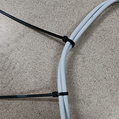 1000 pcs 6 inch Cable Zip Ties Heavy Duty, Premium Plastic Wire Ties with 18 LBS Tensile Strength, UV Resistant Cable Ties, Self-Locking Black Nylon Tie Straps - color: Black, size: 6 inch ( 3 x 150mm )