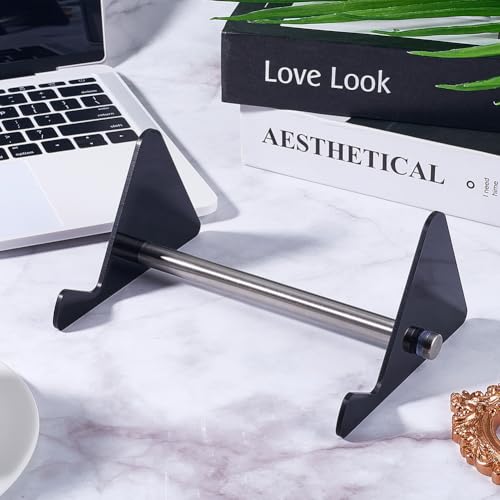CRASPIRE Acrylic Keyboard Display Stand 1-Tier Portable Keyboard Display Shelf Black Display Keyboard Holder Removable Keyboard Storage Holder for Home Office Study - color: Black