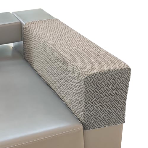 Couch Arm Covers for Sofa, Armrest Armchair Covers Stretch Recliner Chair Slipcovers, Set of 2 (Dark Khaki, Large) - color: Dark Khaki