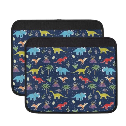 Dinosaur Wheelchair Armrest Covers Blue Wheelchair Parts Accessories Portable Mobile Arm Support for Wheelchair Office Transport Chair Mobility Scooter Gift for Women Men - color: Blue Dinosaur
