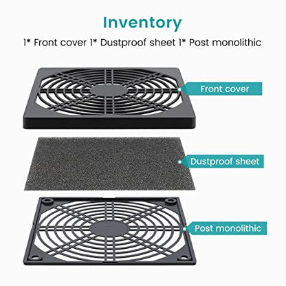 Wathai 80MM PC Fan Dust Filter Cover Computer Mess 4 Pack - style: 80mm Plastic