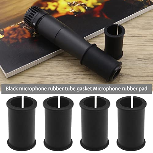 The Lord of the Tools 4Pcs Microphone Shock Mount Rubber Sleeve Replacement Microphone Stand Rubber Gasket Accessories for Indoor Occasions Recording Studio