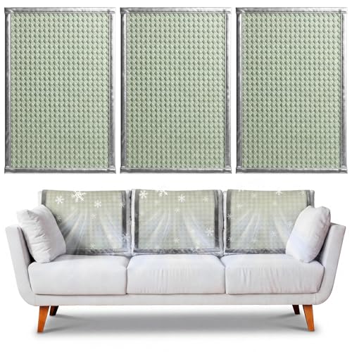 3 Pcs Cooling Recliner Headrest Protector Ice Silk Non Slip Couch Covers Cool Chair Headrest Cover for Summer Home Office Sofa Theater Seat Furniture Slipcover(Bean Green) - color: Bean Green
