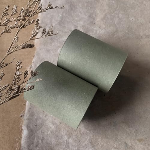 Lansber 2 Pack Dark Green Paper Roll Refills for Rustic Memo Board – Tear-Off Notepad Replacement Paper, Vintage Writing Pad Refill for Wall Mounted Clipboard, Notes, Menu, Café Decor - style: Dark Green Refill – 2 Pack