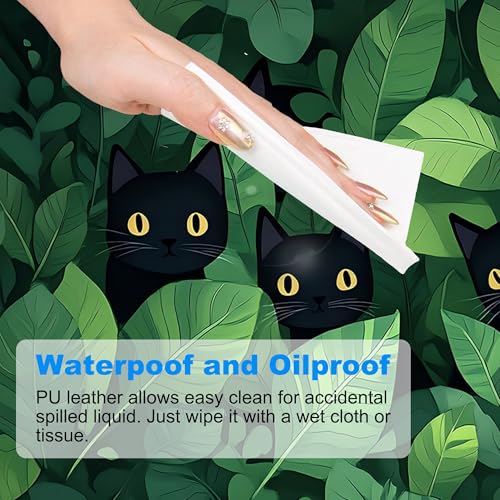 Desk Pad, Cute Anime Cats in Green Leaves XXL Gaming Mouse Pad with Stitched Edges,Non-Slip Waterproof Rubber Base Large Desk Mat for Keyboard and Mouse 35.4"x15.7" - color: Colour13, size: 35.4" x 15.7"