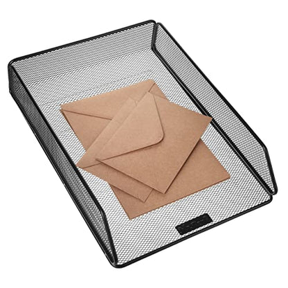 Mr. Pen- Mesh Desk Organizer, Single Tray Desktop Organizer | Letter Tray Desk Organizer, File Organizer for Desk, Paper Organizer for Desk, File Holder, Paper Tray Organizer, Letter Tray