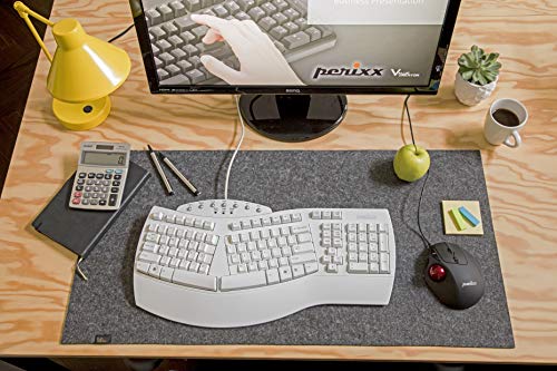 Perixx PERIBOARD-512W Periboard-512 Ergonomic Split Keyboard - Natural Ergonomic Design - White - Bulky Size 19.09"X9.29"X1.73", US English Layout - color: White