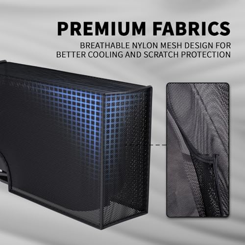 playvital Dust Cover for Nintendo Switch 2, Breathable Anti-Scratch Nylon Sleeve, Waterproof Protective Cover for Switch 2 Console & Charging Dock – Black - color: Breathable