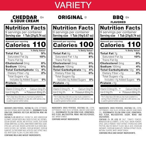 Pringles Potato Crisps Chips, Lunch Snacks, On-the-Go, Snack Stacks, Variety Pack, 19.36oz Box (27 Cups) - size: 0.72 Ounce (Pack of 27)