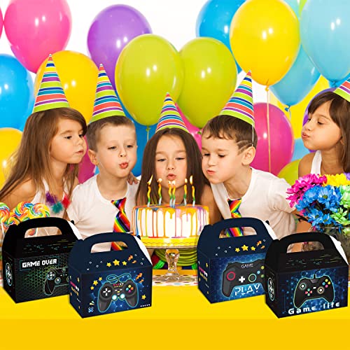 12 PCS Video Game Party Decorations - Controller Treat Gift Boxes, Gaming Theme Birthday Supplies, Candy Box for Baby Shower