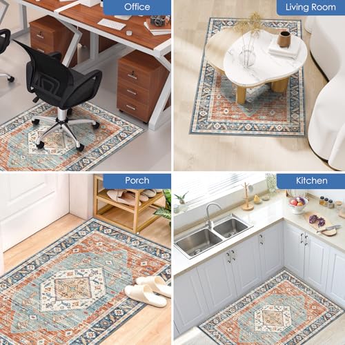 Vicwe Office Chair Mat for Hardwood Floor & Tile Floor,48"X 60" Heavy Duty Desk Chair Mat, Under Desk Rug for Rolling Computer Chair,Anti Slip,Low Pile Carpet Floor Protector