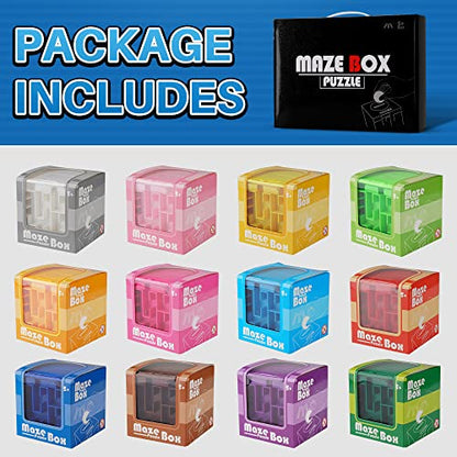 12 Pack Money Maze Puzzle Box for Cash Gift, Fun Ways to Give Money as A Gift, Great for Birthday, Valentine's