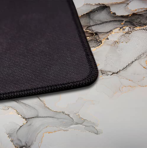 Large Expanded Marble Patterned Mouse Pad, Non Slip Rubber Keyboard Pad | Large Extended Mouse Pad; Full Desk Coverage; Waterproof Coating; Stable Anti-Slide Base For Gaming, Office, Study Daily Use - color: Marble