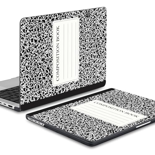 DONGKE Case for MacBook Pro 14 Inch (2026-2021 Release, M5 M4 M3 M2 M1 Pro/Max Chip), Plastic Slim Hard Shell Protective Cover with Keyboard Cover & Screen Protector, Composition Book - color: Composition Book