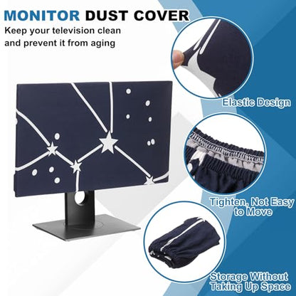 PATIKIL Monitor Dust Cover Anti-Static Dustproof Protective Cover Computer Screen Sleeve for 28 Inch Computer Monitors PC Desktop TV LCD LED HD Panel Case, Black - size: 28 Inch