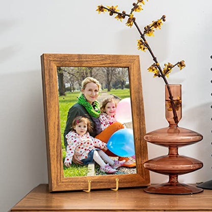 IBosins 5 Pack 6 Inch Plate Holder Display Stands, Metal Gold Frame Stand for Picture, Book, Photo Easel, Creation, Collectibles - color: Gold, size: 6 Inch