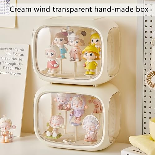 Blind Box Wall-Mounted Display Cabinet (Cream) - size: Cream