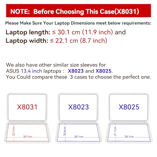 Smatree Hard EVA Protective Sleeve Case Compatible for 13.4 inch ASUS ROG Flow X13 2023/2022/2021 Waterproof Slim Sleeve Bag (X8031) - color: X Series-Black, size: For 13.4 inch ASUS ROG Flow X13 2023/2022(X8031)