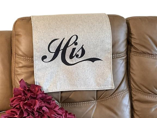 Bittlemen Co Headrest Covers for Recliners Furniture Slipcovers Furniture Protectors for Sofa Cover Theater Chairs Office Chairs Chair Pads Perfect for Gifts Made in USA 17x27 (His) - color: His