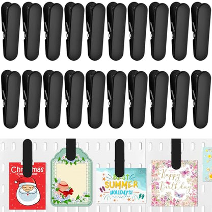 Black Pegboard Clips, 20 Pcs Metal Pegboard Accessories Clips, Pegboard Clips for Hanging Photos, Pegboard Attachment Clips for Kitchen, Bathroom, Living Room, Office - color: Black