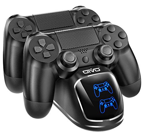 OIVO PS4 Controller Charger Dock Station, 1.8Hrs PS4 Controller Charging Dock, Charging Station Replacement for PlayStation 4 Dualshock 4 Charger - color: Black, size: 8.12inch - PS4