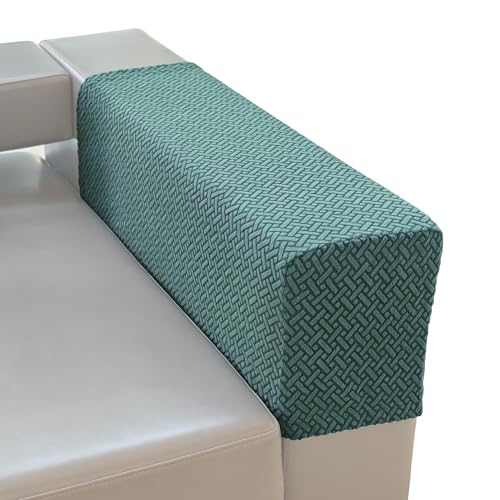 Couch Arm Covers for Sofa, Armrest Armchair Covers Stretch Recliner Chair Slipcovers, Set of 2 (Pine Green, Large) - color: Pine Green