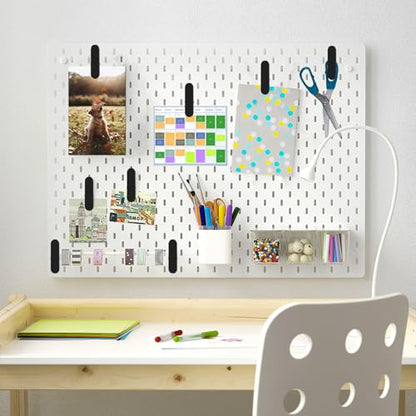 Black Pegboard Clips, 20 Pcs Metal Pegboard Accessories Clips, Pegboard Clips for Hanging Photos, Pegboard Attachment Clips for Kitchen, Bathroom, Living Room, Office - color: Black
