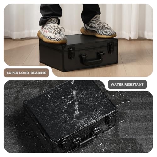 Card Storage Box Waterproof Card Case with Handle Portable Trading Card Case with Sponge Partition Graded Card Storage Organizer Fits CSG, BGS, CGC, SGC,PSA (XL) - size: XL