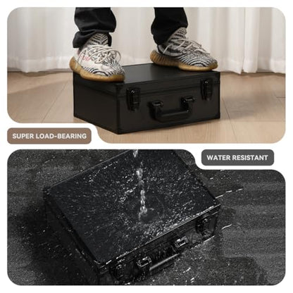 Card Storage Box Waterproof Card Case with Handle Portable Trading Card Case with Sponge Partition Graded Card Storage Organizer Fits CSG, BGS, CGC, SGC,PSA (XL) - size: XL