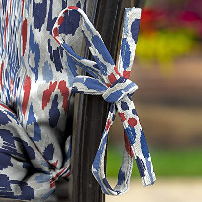 Arden Outdoor Midback Chair Cushion, 18 x 16.5, Clark Blue - color: Clark Blue