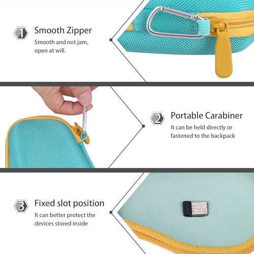 co2CREA Hard Case Replacement for Logitech MX Master 4 / Master 3S / 3 Wireless Performance Mouse (Teal Case) - color: Teal Case, style: For Master 4/3S/3