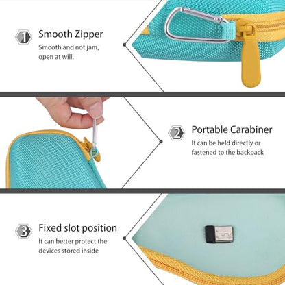 co2CREA Hard Case Replacement for Logitech MX Master 4 / Master 3S / 3 Wireless Performance Mouse (Teal Case) - color: Teal Case, style: For Master 4/3S/3