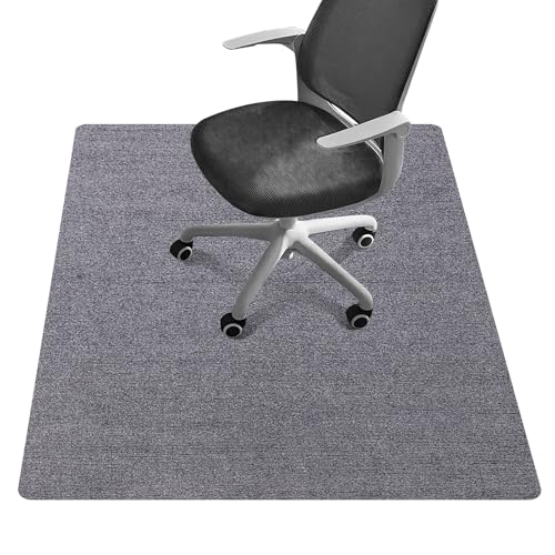 Office Chair Mat - for Hardwood Floors, Large Non-Slip Easy-Clean Floor Protection Blanket (Grey, “48 x 36in”). - color: Grey, size: 48×36inch