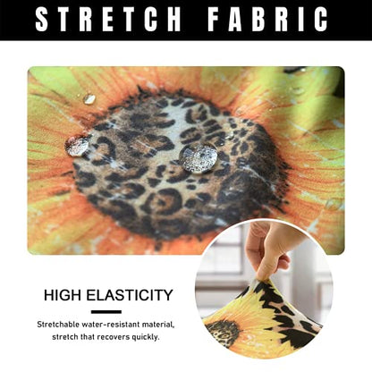 Office Chair Cover Stretchable Computer Desk Chair Seat Covers 2 Piece Waterproof Swivel Chair Protective Slipcover