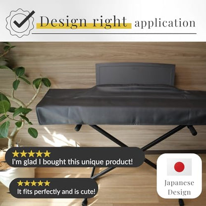 88 Keys Piano Keyboard Dust Cover PiuColor, Designed by Professional Pianist, Music Stand Compatible, Washable Digital Piano Cover, Blends with Your Room, Japan Design (Light Beige) - color: Light Beige