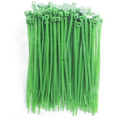 4 Inch Zip Ties (Tying Length 2.8"), 300pcs Nylon Cable Ties GREEN - color: Green 300pcs, size: 4 inch