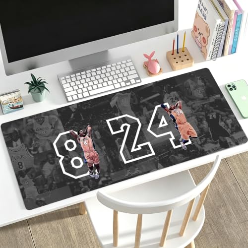 31.5x11.8 Inch Non-Slip Long Extended Large Gaming Mouse Pad with Stitched Edges XL Laptops Keyboard Mouse Mat(8&24) - color: 8&24
